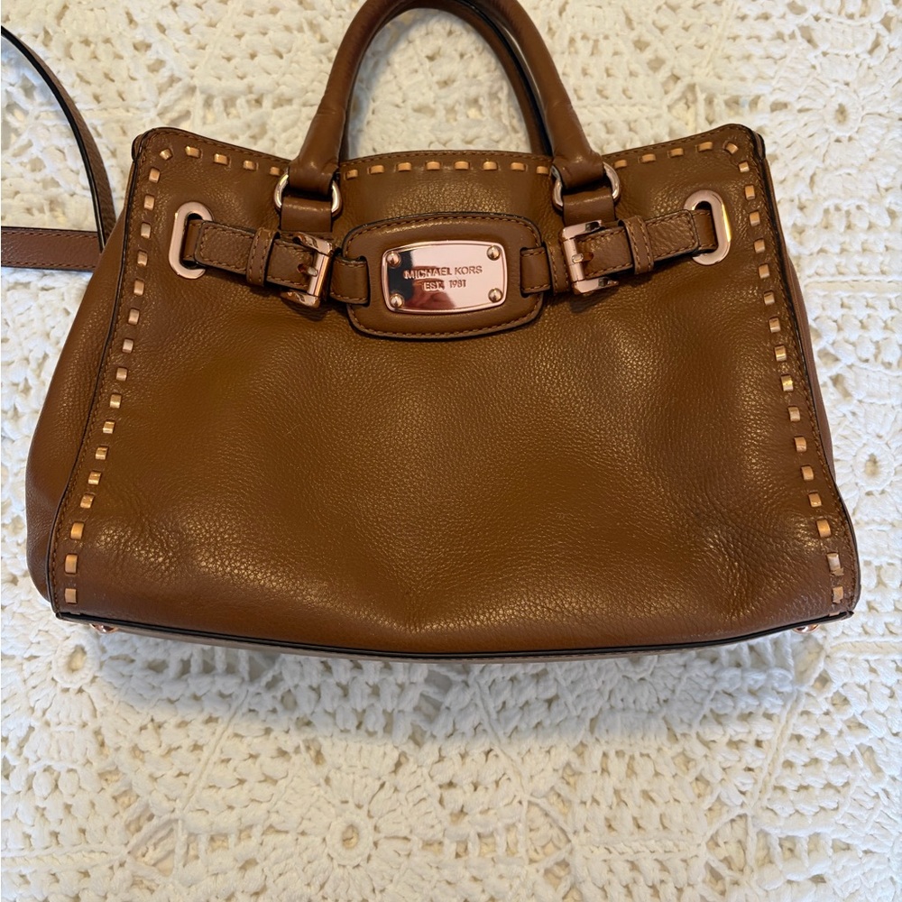 Michael Kors Tan Leather Satchel